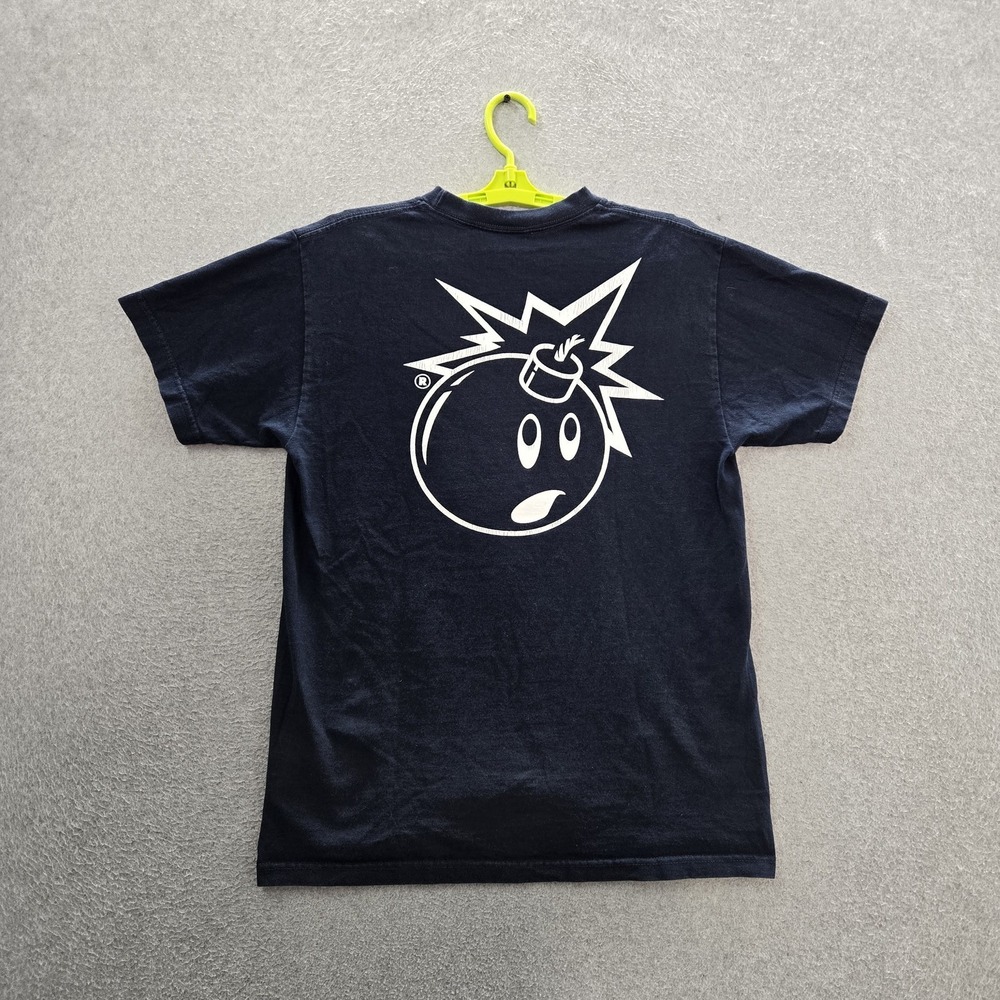 The Hundreds Men Shirt M Navy Bomb Logo Streetwear Short Sleeve